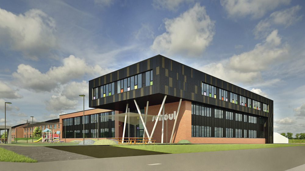 Extension bâtiment scolaire rue Anne Beffort à Kiem