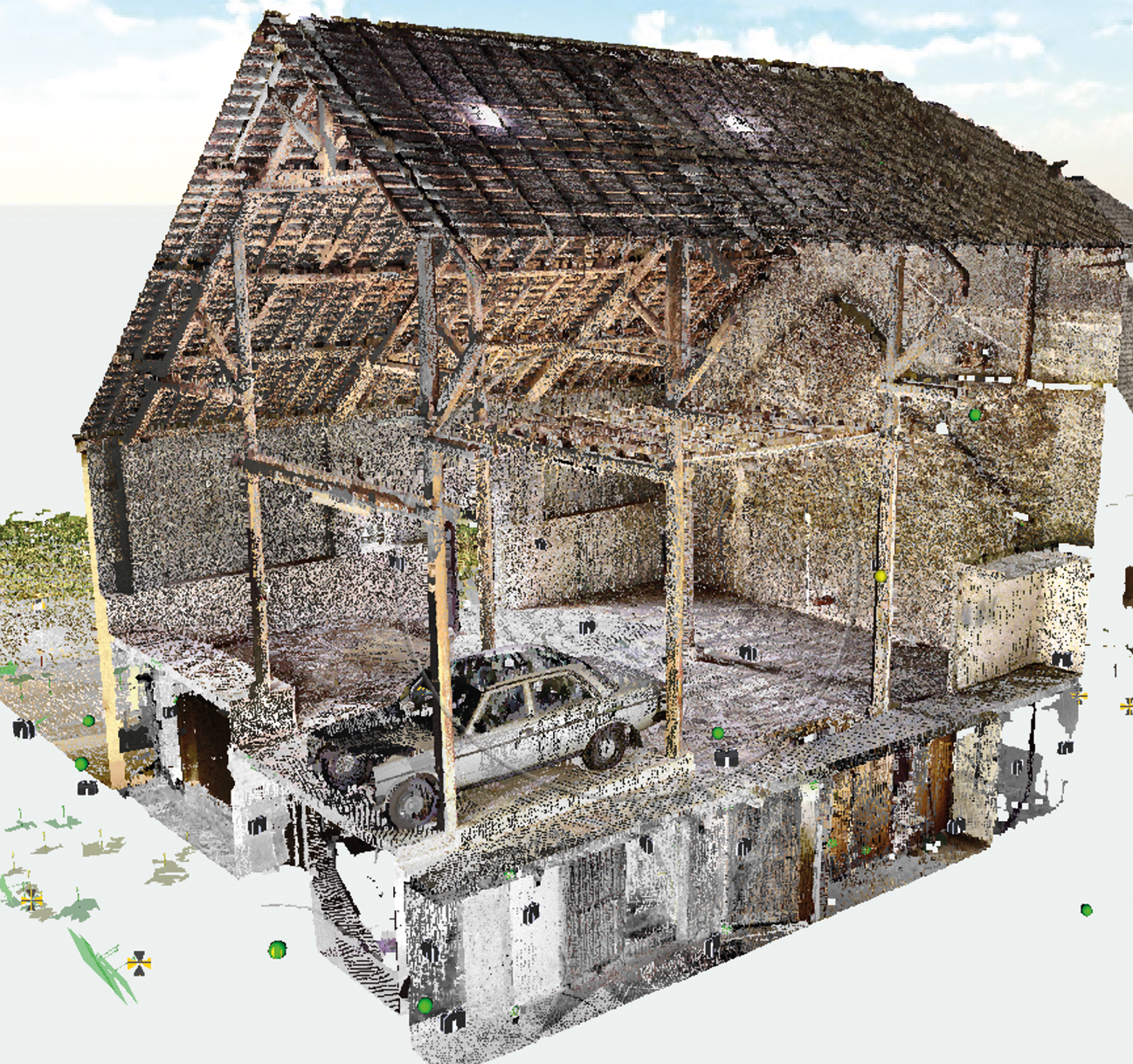5 Transformation d’une grange - Scanning 3DMaître d’œuvre : Bureau d’études Rausch & Associés Alpha Topo Luxembourg S.à R.L.