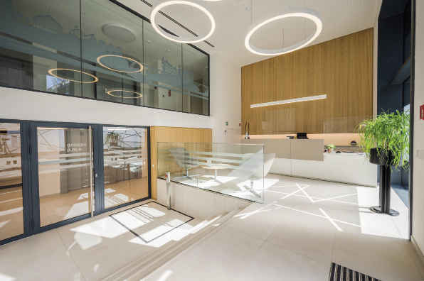 6 Transformation du bâtiment de la Mutualité des PME à Luxembourg. Mission de génie civil et génie technique. A : ARCO Architecture company. MO : Mutualité des PME. SGI INGENIERIE S.A. LUXEMBOURG