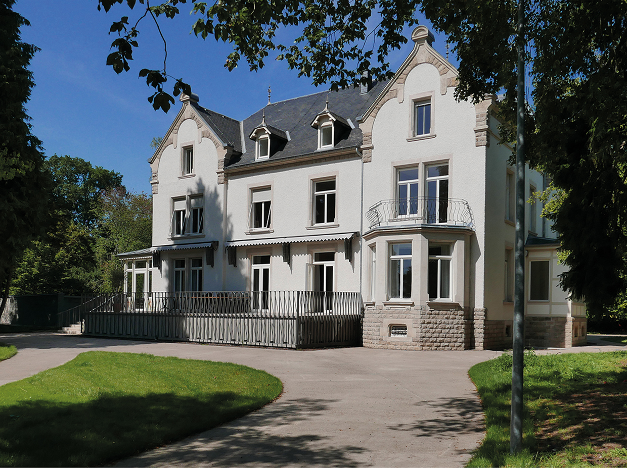 Mise en état de la Villa Collart et mise en valeur du Parc Collart à SteinfortMaître d’ouvrage: Administration communale de Steinfortphotos: Lukas Huneke, Bruck + Weckerle Architekten, Mathieu Oly Bruck + Weckerle Architekten