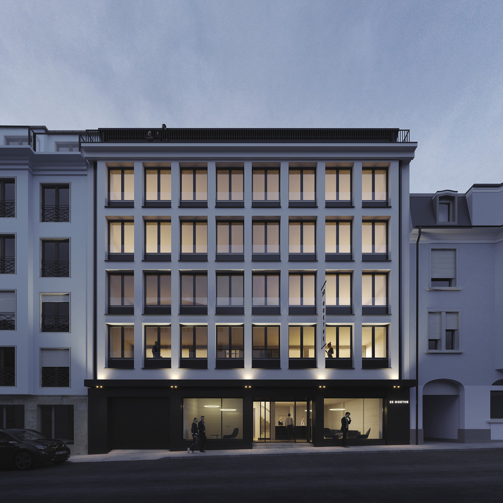 13	Rénovation d’un immeuble de bureaux LUX Goethe 22 Sarl, Luxembourg-Ville