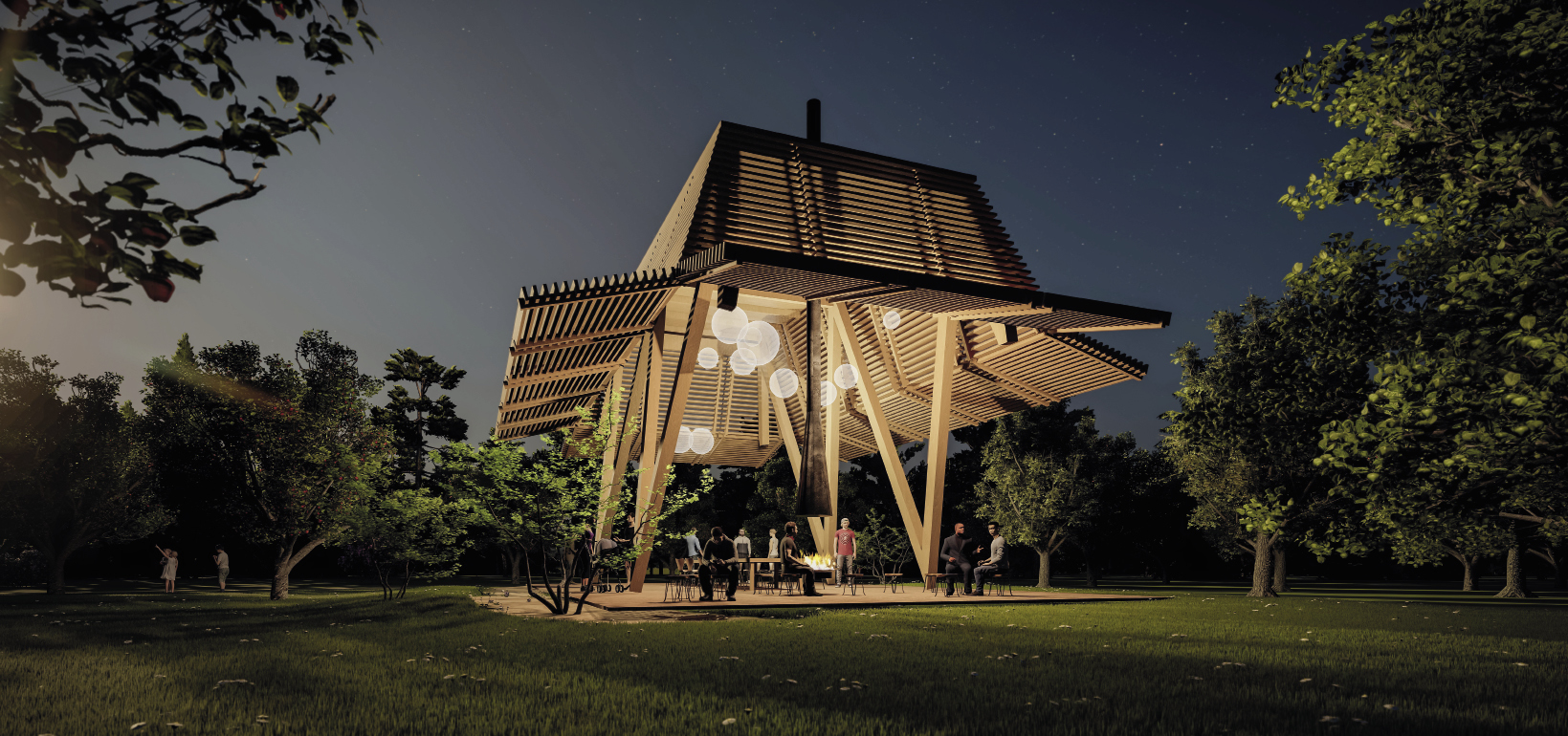 6 Pavillon de jardin à Chlumek Pavol Moravcik architects
