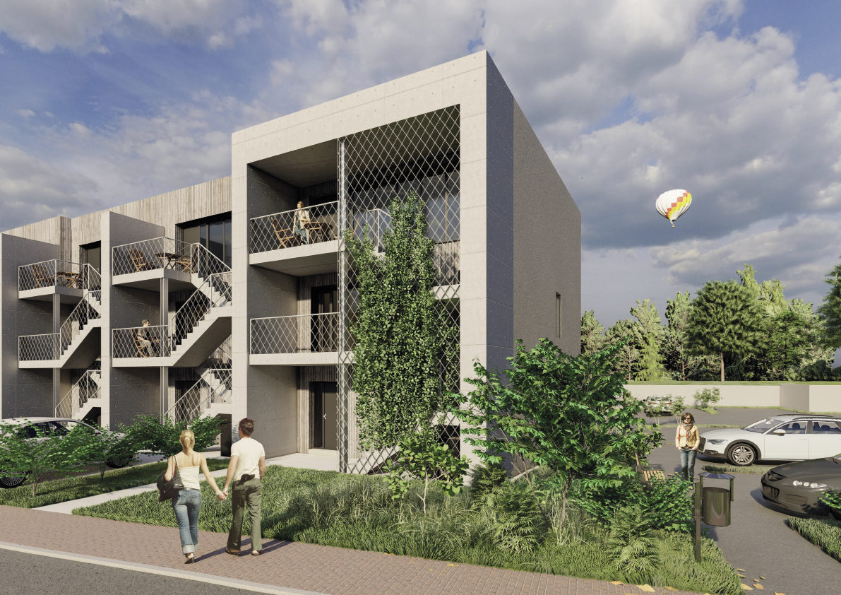 3 Construction de 6 maison bifamiliales pour le FDL à Greiveldange (2019-2023) BUREAU D’ARCHITECTURE JO LORANG