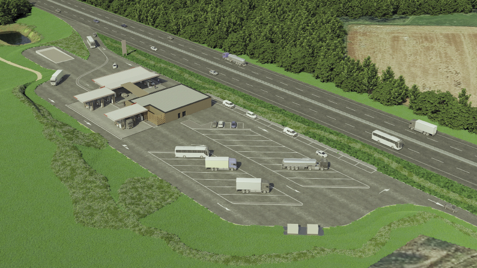 3-4 Station-service sur autoroute A4 à Pontpierre MILESTONE, CONSULTING ENGINEERS S.à R.L.