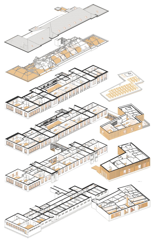 AXONOMETRIE EXPLOSEE DE L’ENSEMBLE