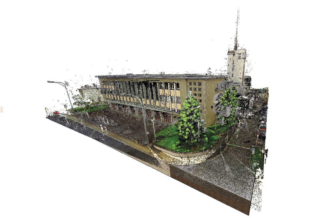 8	Nuage de points 3D de l’ancienne caserne de pompiers de la Ville de Luxembourg